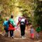 Family travel and hiking with childrens